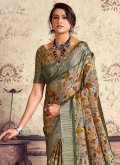 Gota Work Silk Multi Colour Classic Designer Saree - 1
