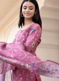 Gratifying Pink Silk Embroidered Salwar Suit - 4