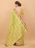 Green color Border Silk Traditional Saree - 3