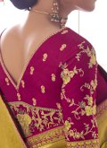 Green color Embroidered Silk Classic Designer Saree - 1