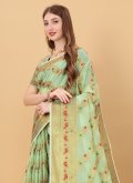 Green Cotton Silk Border Classic Designer Saree - 2