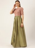 Green Georgette Embroidered Salwar Suit for Festival - 2