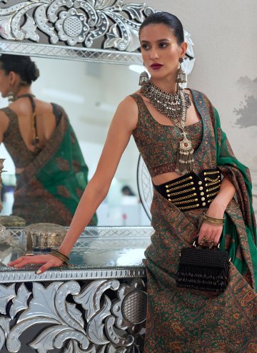 Green Handloom Silk Woven Classic Designer Saree