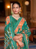 Green Patola Silk Swarovski Designer Saree - 1