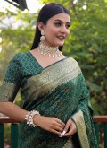 Green Patola Silk Woven Designer Saree - 1
