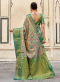 Green Pure Silk Woven Classic Designer Saree - 1