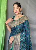 Green Silk Bandhej Print Trendy Saree for Casual - 1