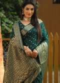 Green Silk Bandhej Print Trendy Saree for Ceremonial - 2