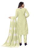 Green Silk Embroidered Trendy Salwar Suit - 1