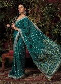 Green Silk Woven Classic Designer Saree - 3