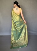 Green Silk Woven Trendy Saree for Ceremonial - 2