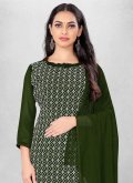 Green Trendy Salwar Kameez in Georgette with Embroidered - 1