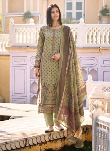 Green Viscose Digital Print Trendy Salwar Suit