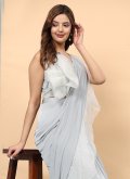 Grey Classic Designer Saree in Imported with Beads - 1
