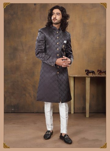 Grey Imported Fancy work Indo Western for Ceremonial