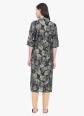 Grey Viscose Printed Party Wear Kurti for Casual - 2