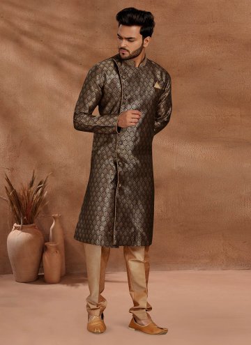 Jacquard Indo Western in Green Enhanced with Jacqu