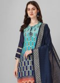 Jacquard Work Silk Multi Colour Salwar Suit - 1
