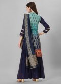 Jacquard Work Silk Multi Colour Salwar Suit - 3