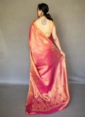 Magenta Silk Woven Trendy Saree for Ceremonial - 2