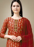 Maroon Salwar Suit in Rayon with Embroidered - 3