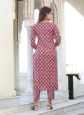 Mauve color Cotton  Trendy Salwar Suit with Printed - 2