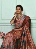 Multi Colour Banarasi Woven Classic Designer Saree for Casual - 1