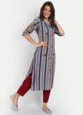 Multi Colour Casual Kurti in Cotton  with Embroidered - 2