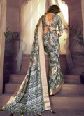 Multi Colour Classic Designer Saree in Giccha Silk with Printed - 1