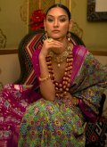 Multi Colour Classic Designer Saree in Patola Silk with Patola Print - 1