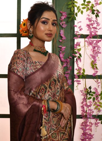 Multi Colour color Banarasi Classic Designer Saree with Woven