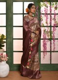 Multi Colour color Banarasi Classic Designer Saree with Woven - 2