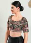Multi Colour color Brocade  with Embroidered - 1