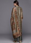 Multi Colour color Chanderi Silk Salwar Suit with Digital Print - 2