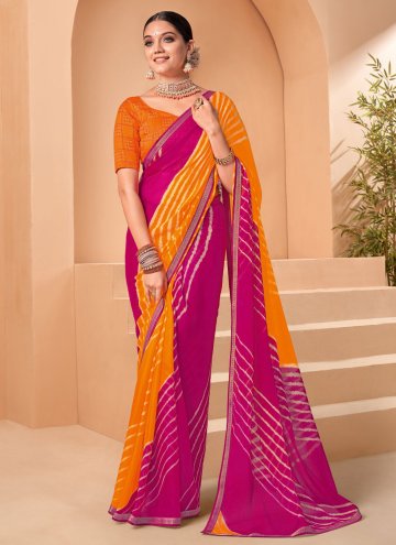 Multi Colour color Chiffon Classic Designer Saree 