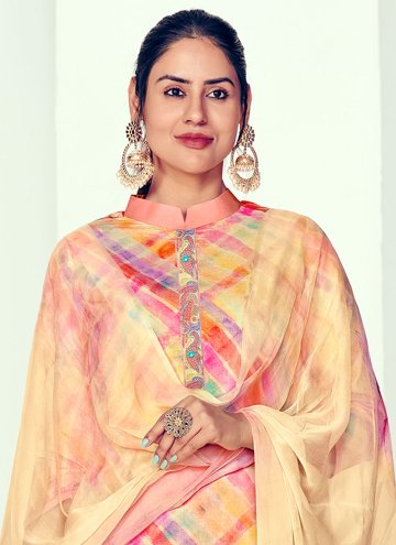 Multi Colour color Cotton  Designer Salwar Kameez with Digital Print