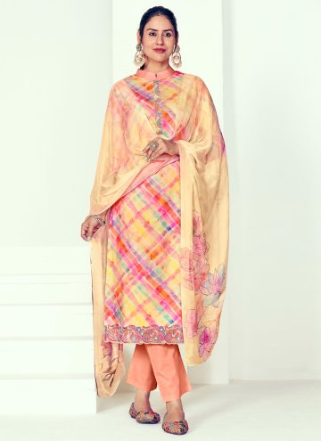 Multi Colour color Cotton  Designer Salwar Kameez 