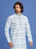 Multi Colour color Cotton  Kurta Pyjama with Digital Print - 2