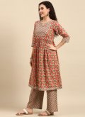 Multi Colour color Cotton  Salwar Suit with Floral Print - 2