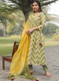 Multi Colour color Embroidered Poly Cotton Salwar Suit - 3