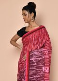 Multi Colour color Faux Georgette Trendy Saree with Printed - 1