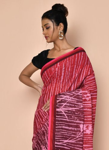 Multi Colour color Faux Georgette Trendy Saree with Printed
