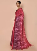 Multi Colour color Faux Georgette Trendy Saree with Printed - 2
