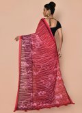 Multi Colour color Faux Georgette Trendy Saree with Printed - 3