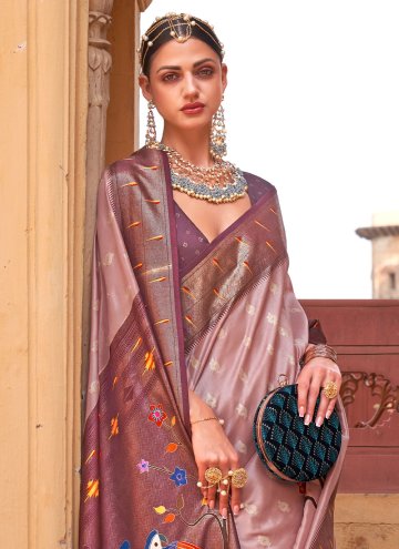 Multi Colour color Lace Silk Contemporary Saree