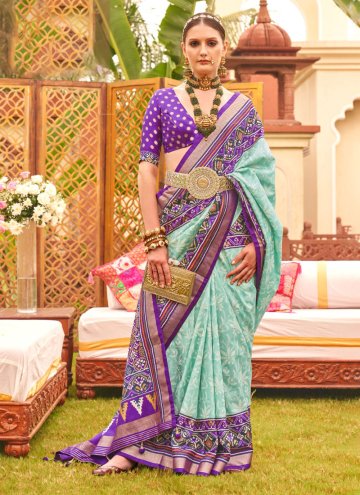 Multi Colour color Patola Print Silk Trendy Saree