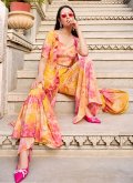 Multi Colour color Print Silk Salwar Suit - 2
