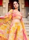 Multi Colour color Print Silk Salwar Suit - 3