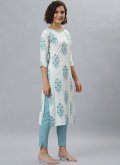 Multi Colour color Rayon Trendy Salwar Kameez with Floral Print - 2
