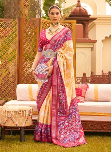 Multi Colour color Silk Classic Designer Saree wit
